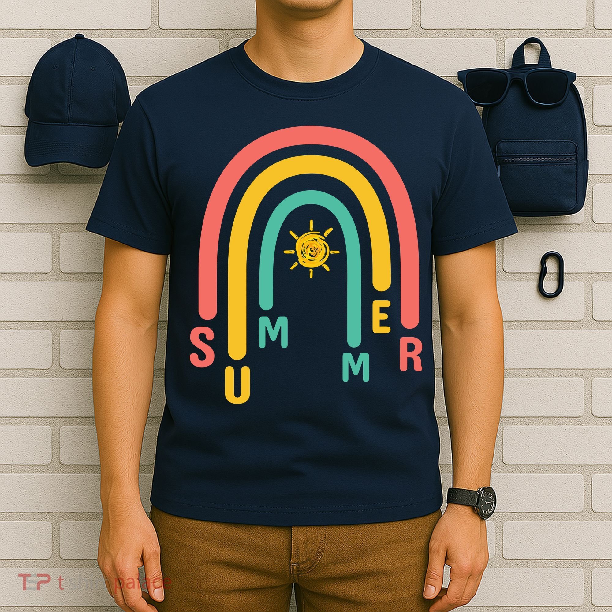Summer Rainbow Sunshine Cute T-Shirt