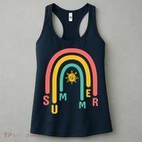 Summer Rainbow Sunshine Cute Women's Tank Top thumb 3