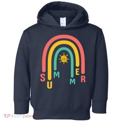 Summer Rainbow Sunshine Cute Toddler Hoodie