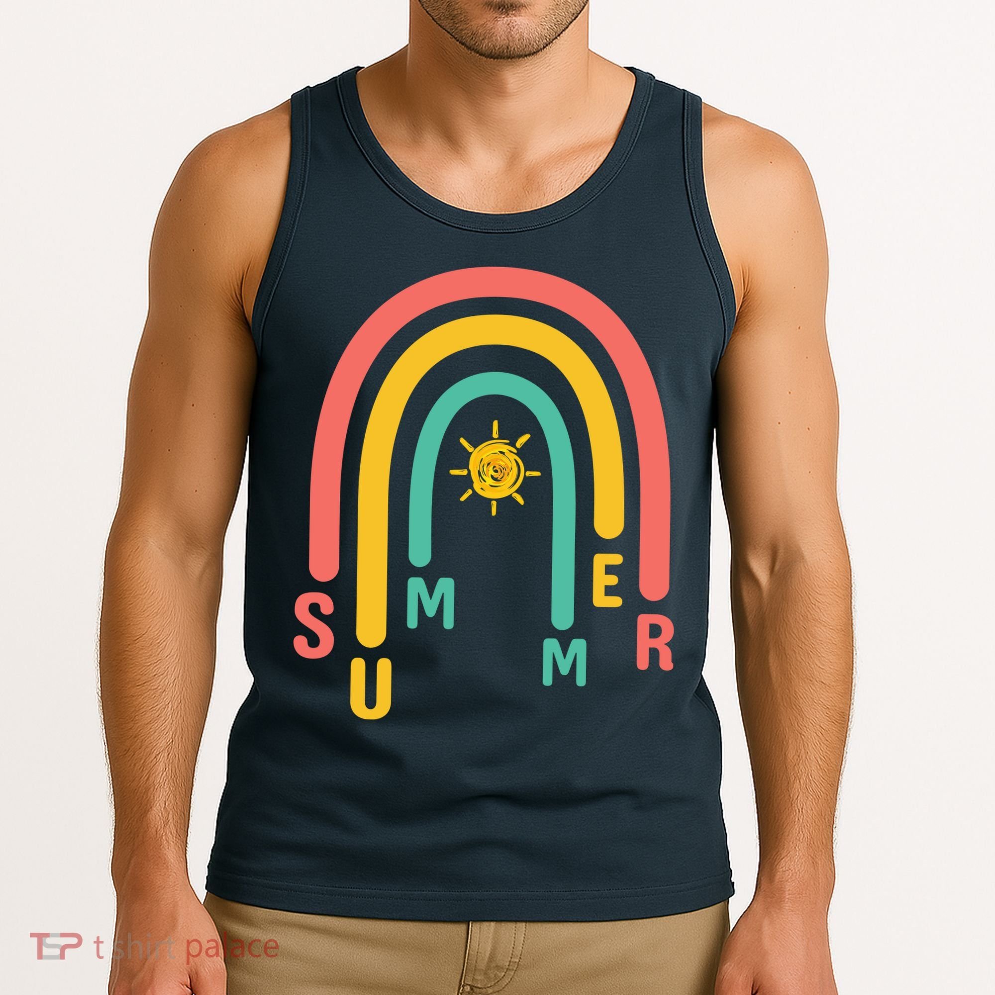 Summer Rainbow Sunshine Cute Tank Top
