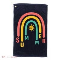 Summer Rainbow Sunshine Cute Golf Towel thumb 0