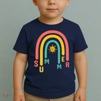 Summer Rainbow Sunshine Cute Toddler T-Shirt thumb 2