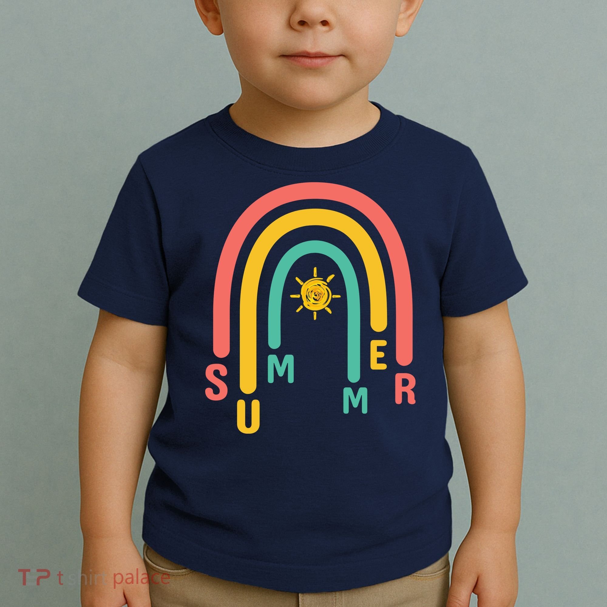 Summer Rainbow Sunshine Cute Toddler T-Shirt