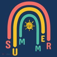 Summer Rainbow Sunshine Cute Women's Long Sleeve Shirt thumb 2