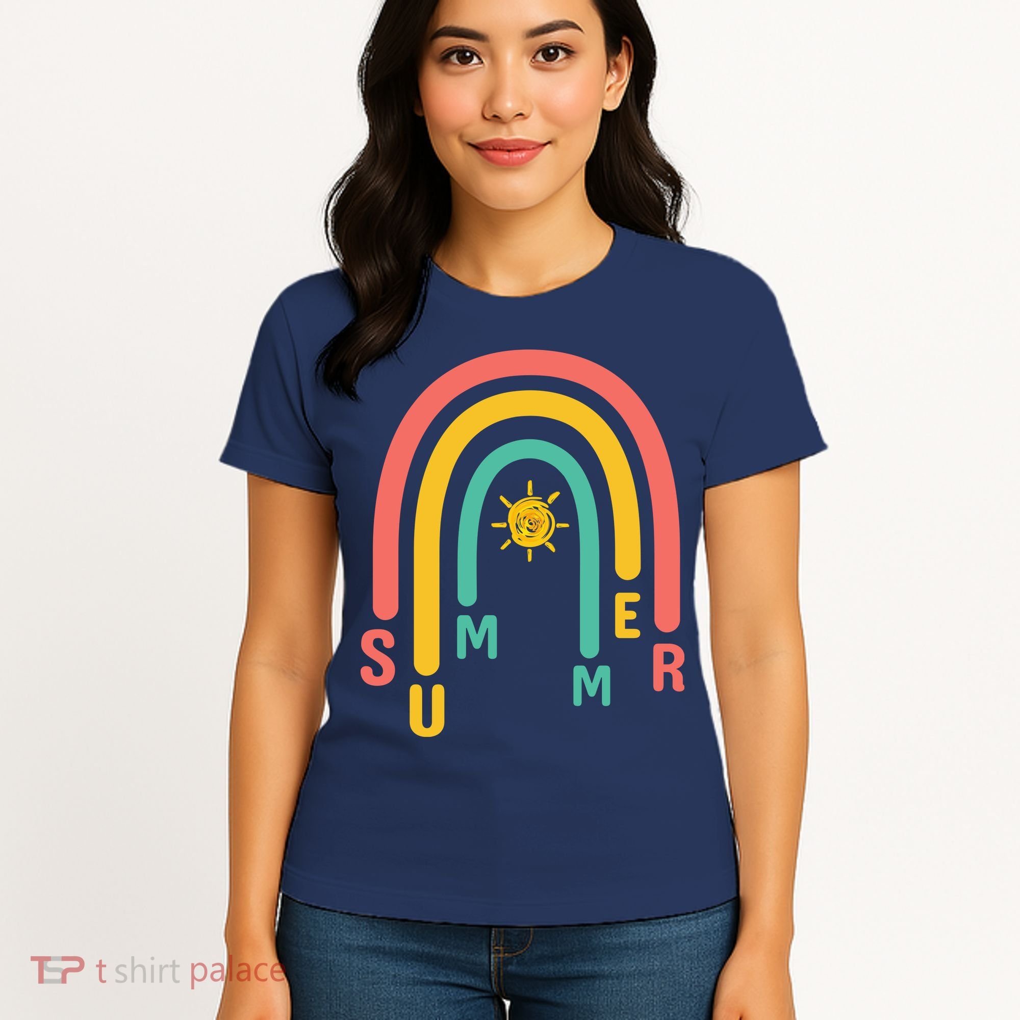 Summer Rainbow Sunshine Cute Women's T-Shirt