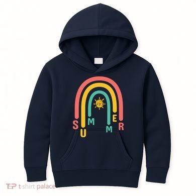 Summer Rainbow Sunshine Cute Kids Hoodie