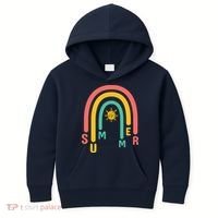 Summer Rainbow Sunshine Cute Kids Hoodie thumb 0