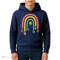 Summer Rainbow Sunshine Cute Kids Hoodie thumb 4