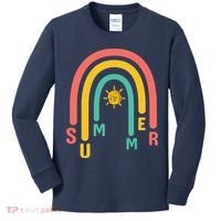 Summer Rainbow Sunshine Cute Kids Long Sleeve Shirt thumb 0