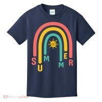 Summer Rainbow Sunshine Cute Kids T-Shirt thumb 0