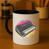 Synthesizer Retro Coffee Mug thumb 4