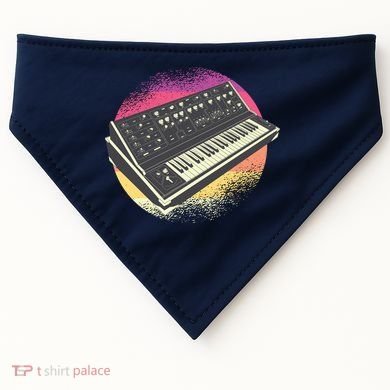 Synthesizer Retro USA-Made Doggie Bandana