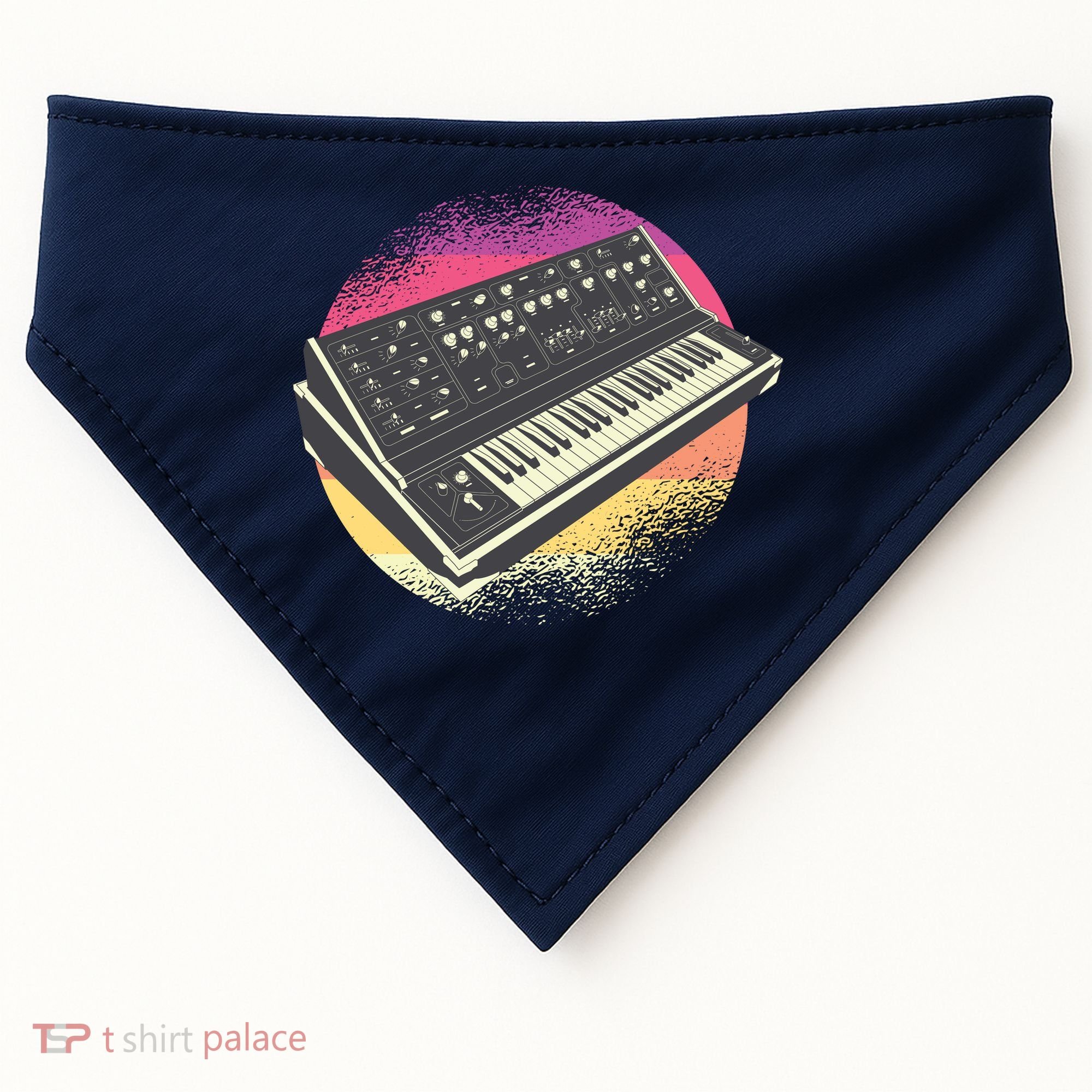 Synthesizer Retro USA-Made Doggie Bandana
