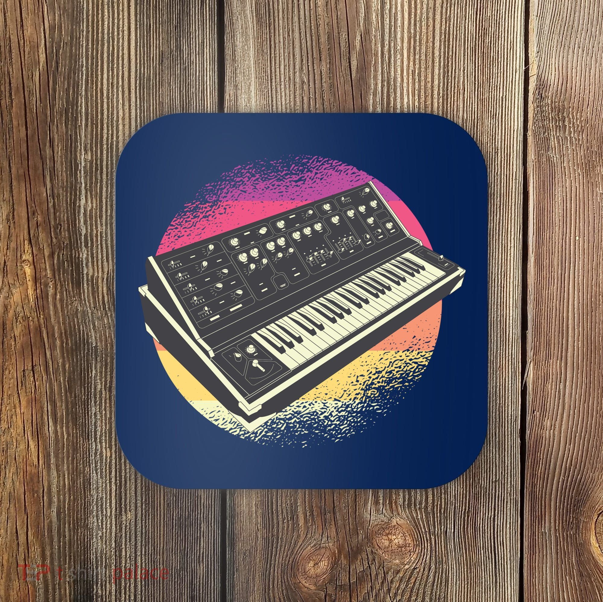 Synthesizer Retro Coaster