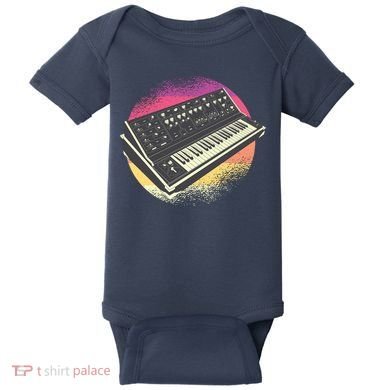 Synthesizer Retro Baby Bodysuit