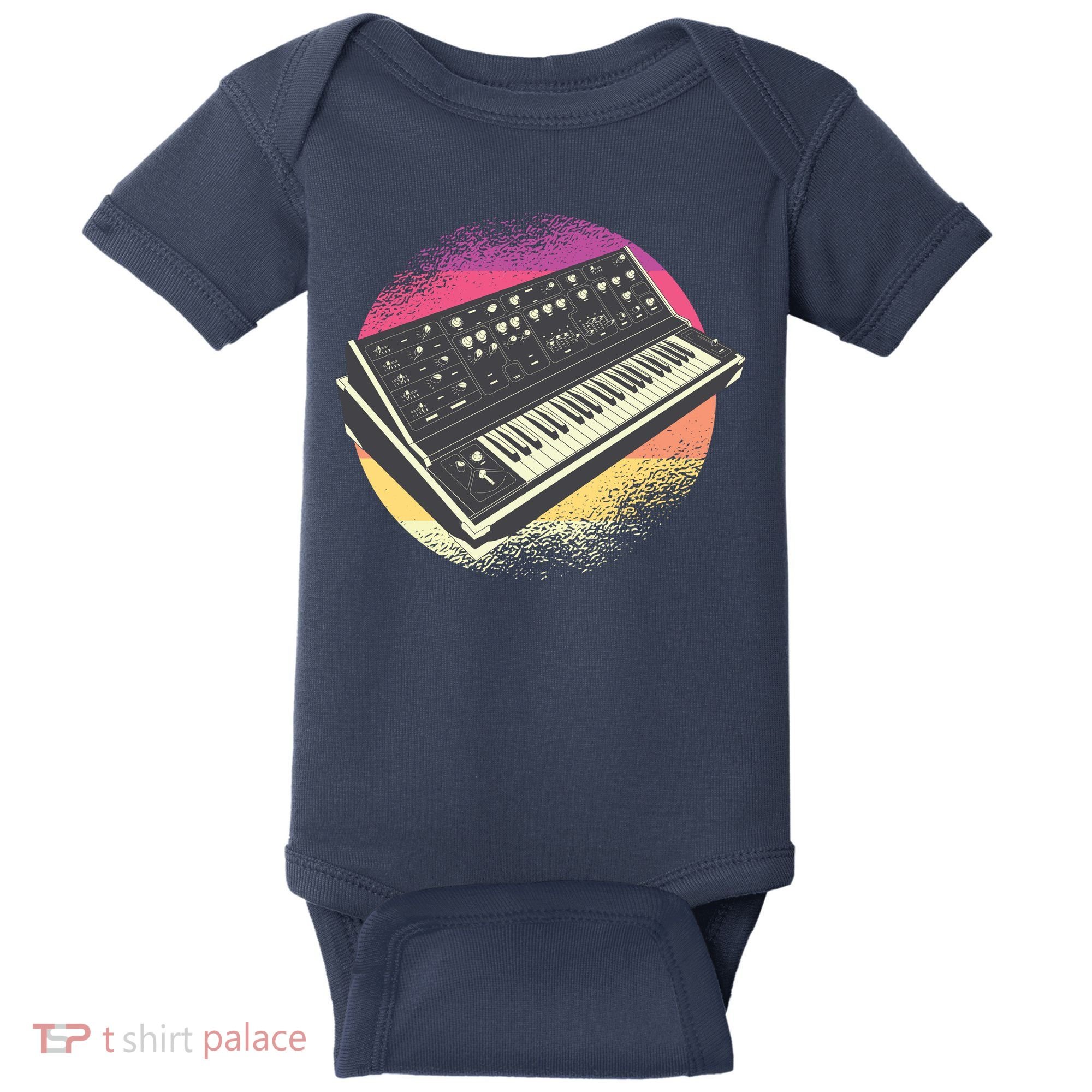 Synthesizer Retro Baby Bodysuit