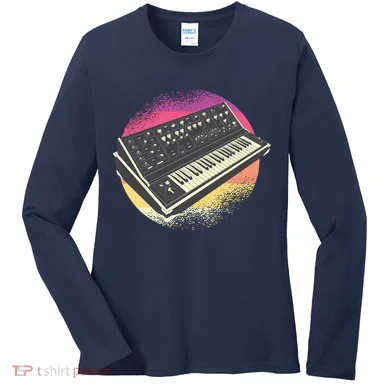 Synthesizer Retro Women's Long Sleeve Shirt