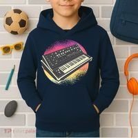 Synthesizer Retro Kids Hoodie thumb 2