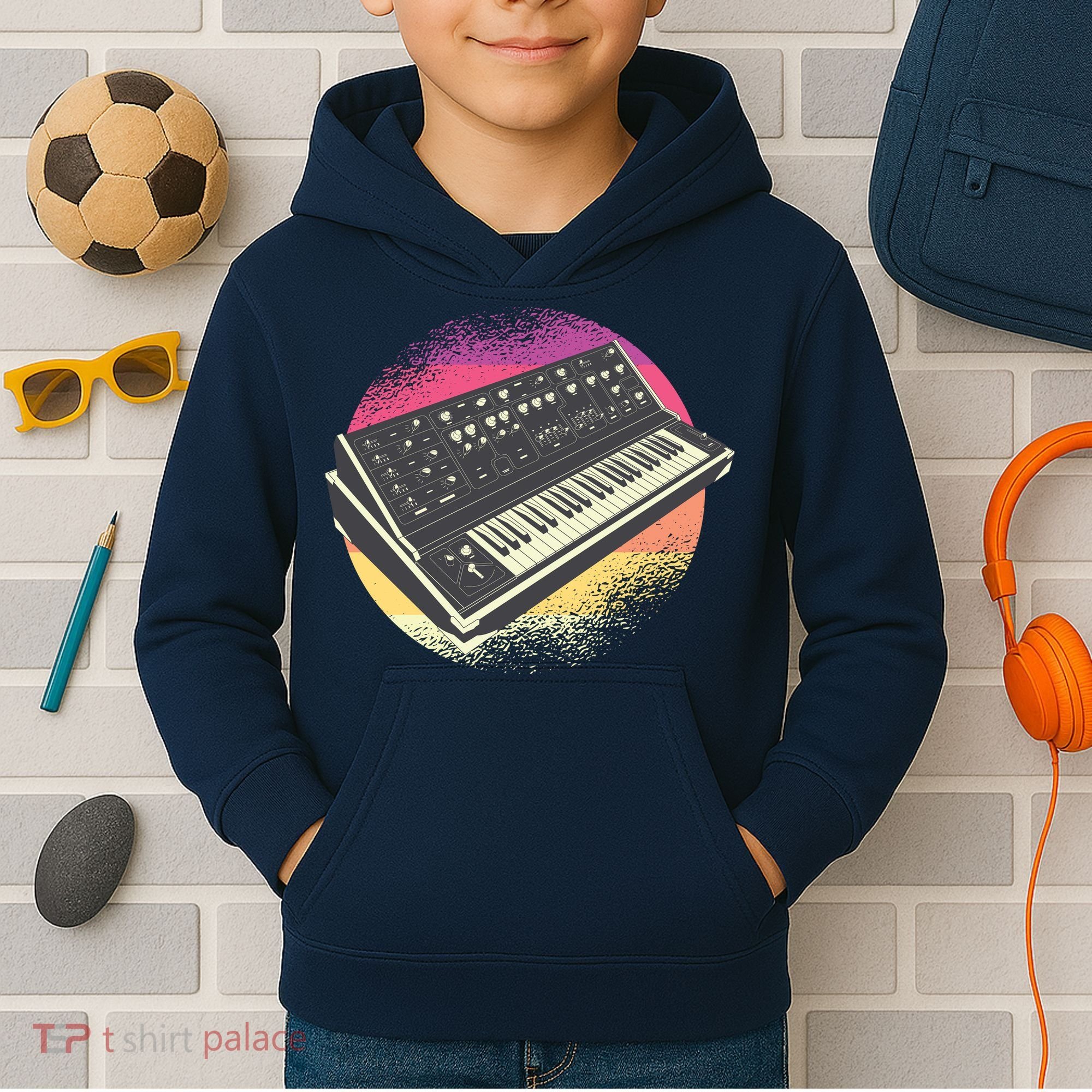 Synthesizer Retro Kids Hoodie