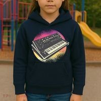 Synthesizer Retro Kids Hoodie thumb 3