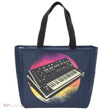 Synthesizer Retro Tote Bag