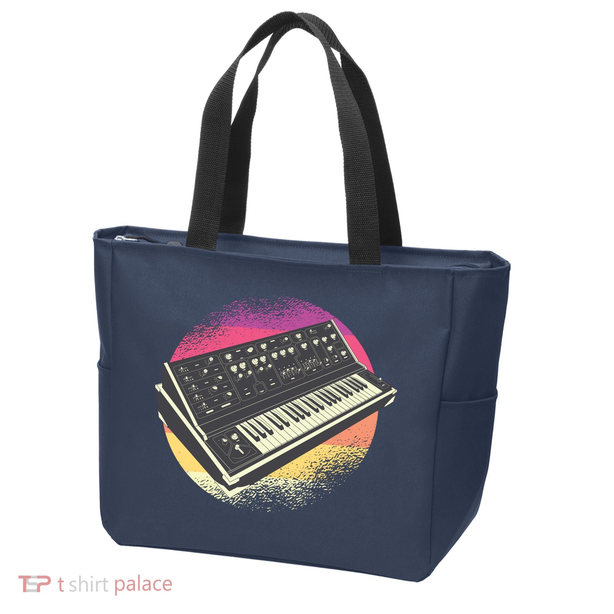 Synthesizer Retro Tote Bag