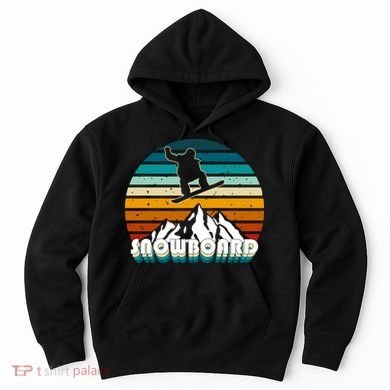Snowboard Retro Sunset Hoodie