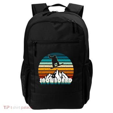 Snowboard Retro Sunset Backpack