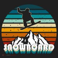 Snowboard Retro Sunset Hat thumb 2