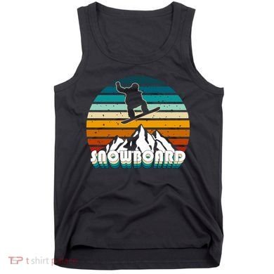 Snowboard Retro Sunset Tank Top