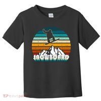 Snowboard Retro Sunset Toddler T-Shirt thumb 0
