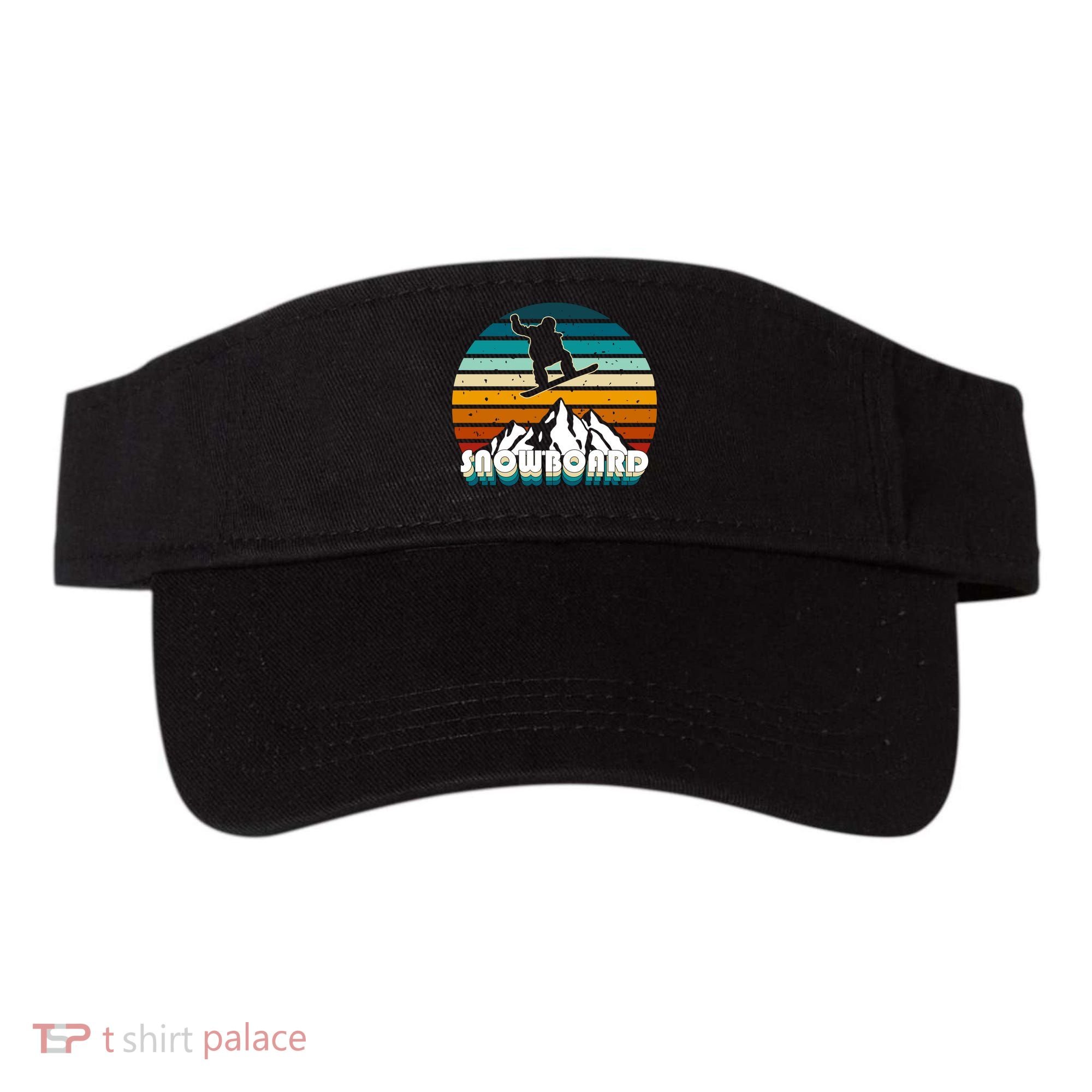 Snowboard Retro Sunset Visor