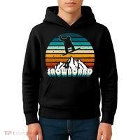Snowboard Retro Sunset Kids Hoodie thumb 4