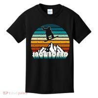 Snowboard Retro Sunset Kids T-Shirt thumb 0