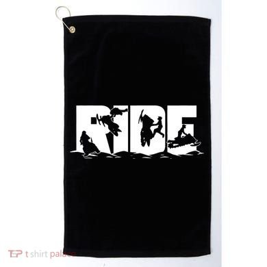 Snowmobile Ride Snowmobiling Winter Sport Golf Towel