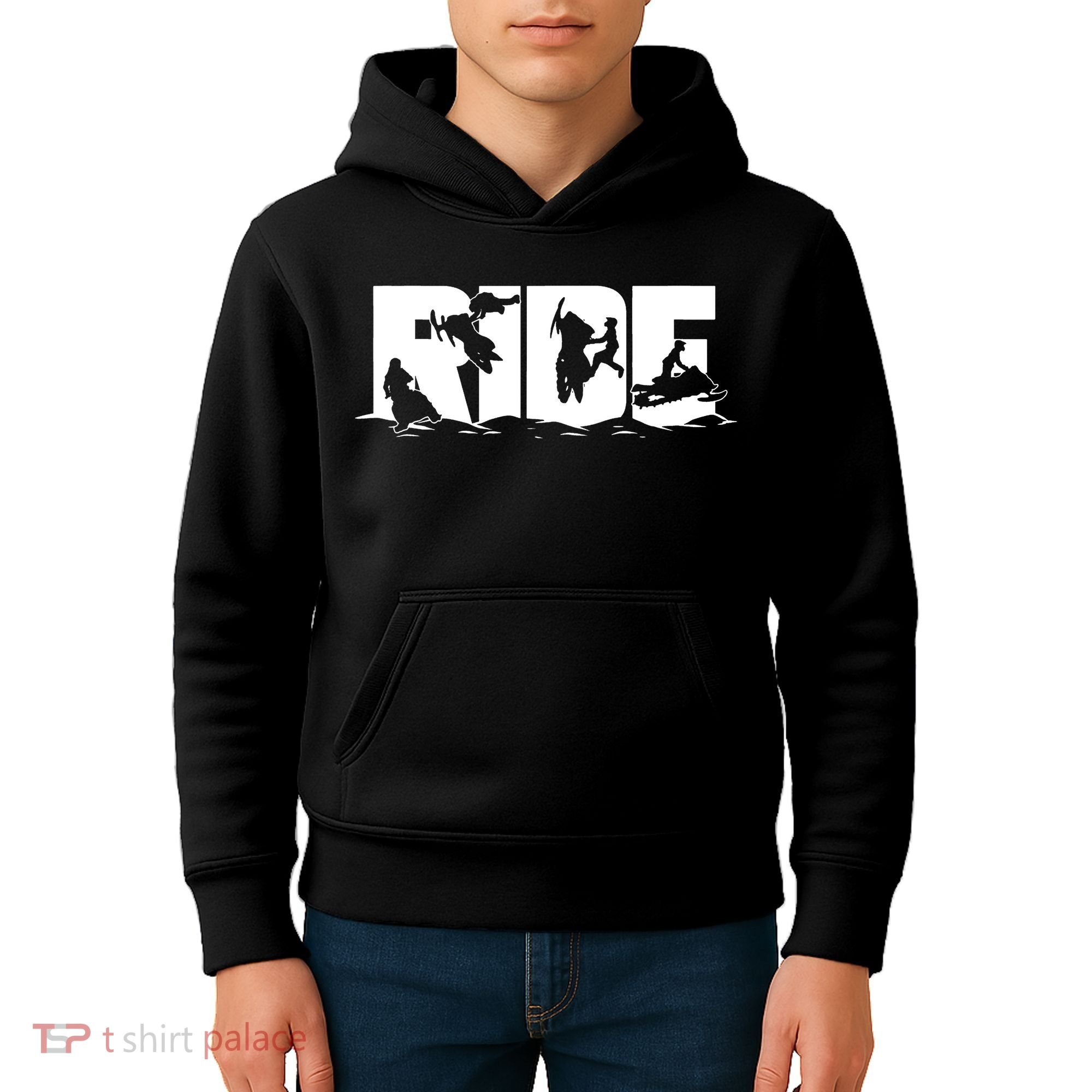 Snowmobile Ride Snowmobiling Winter Sport Kids Hoodie