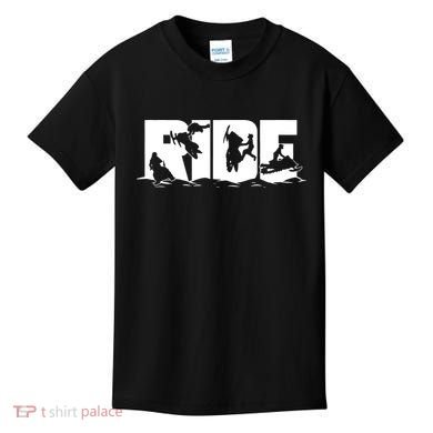 Snowmobile Ride Snowmobiling Winter Sport Kids T-Shirt