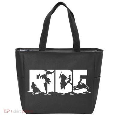 Snowmobile Ride Snowmobiling Winter Sport Tote Bag