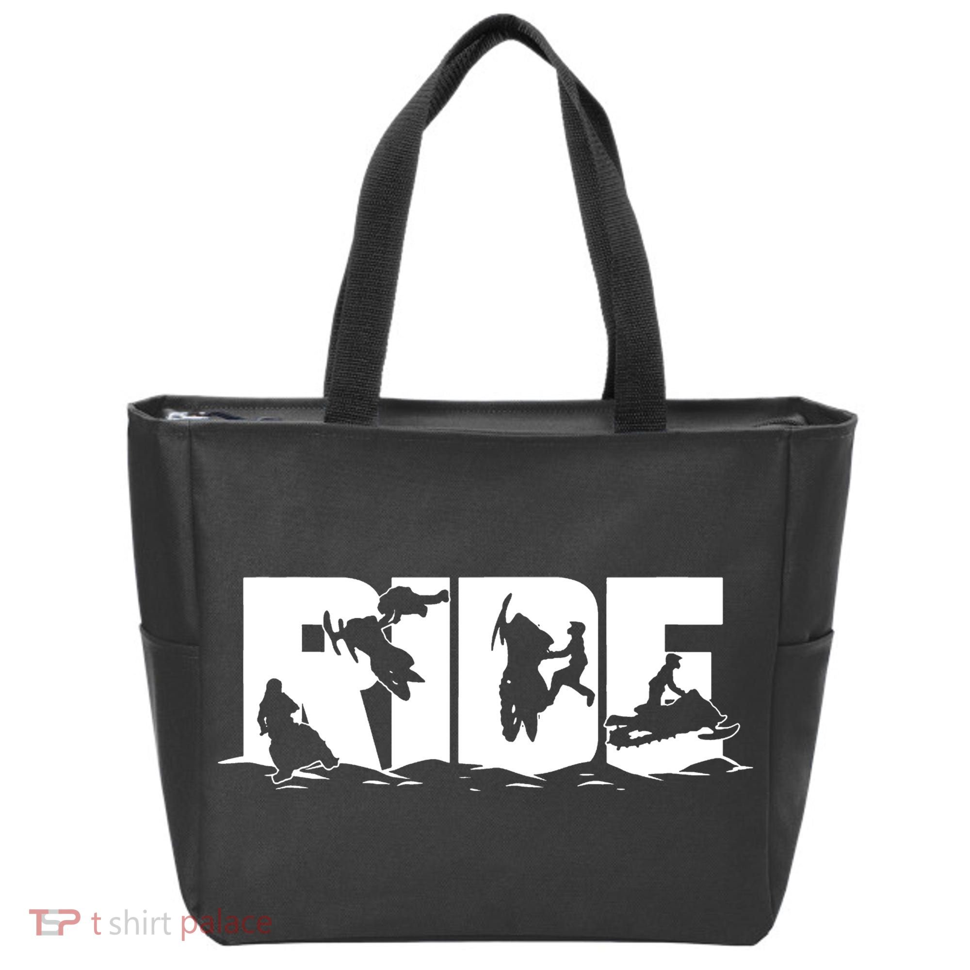 Snowmobile Ride Snowmobiling Winter Sport Tote Bag