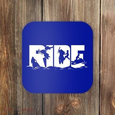 Snowmobile Ride Snowmobiling Winter Sport Gift Coaster
