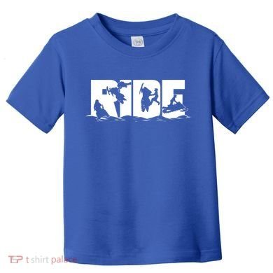 Snowmobile Ride Snowmobiling Winter Sport Gift Toddler T-Shirt