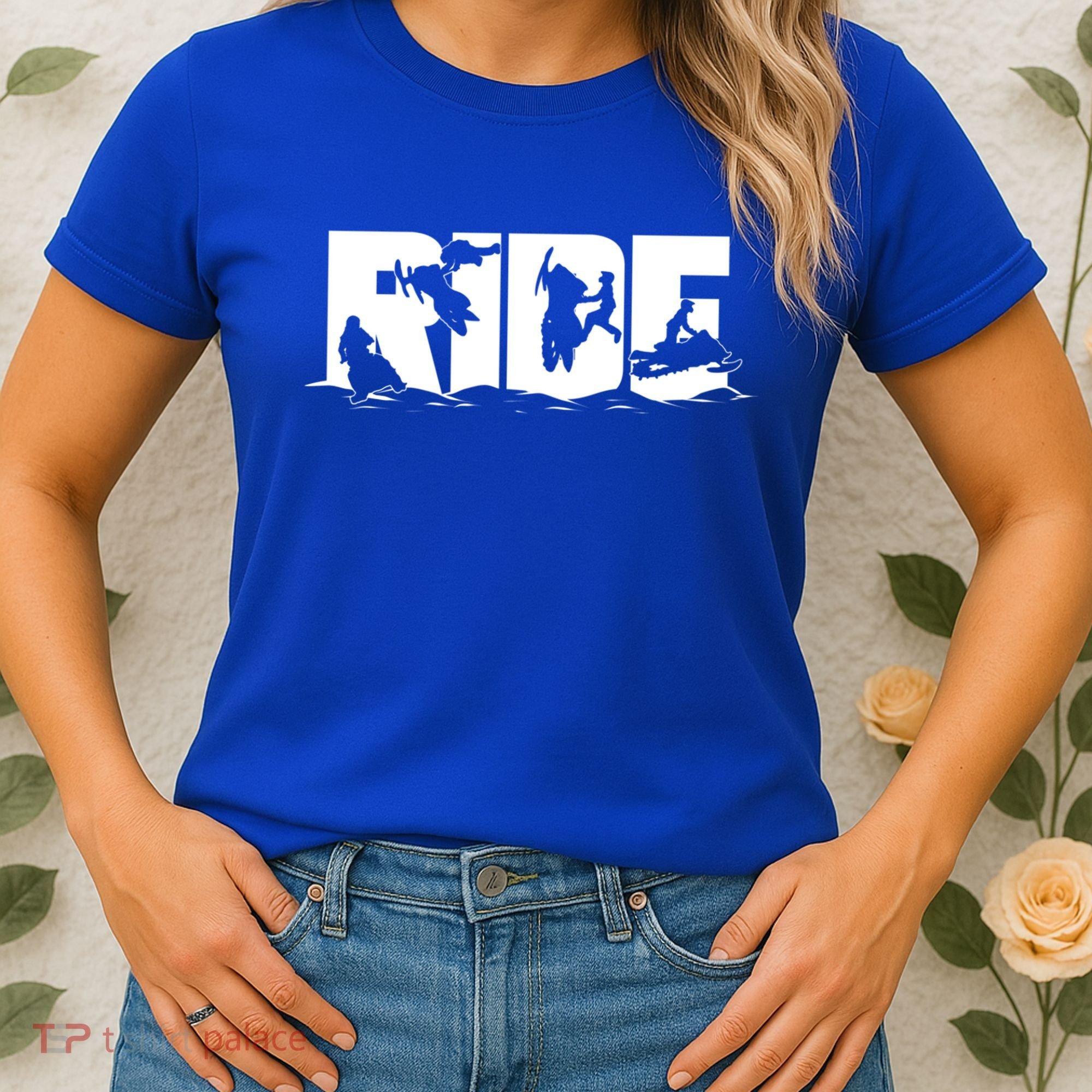 Snowmobile Ride Snowmobiling Winter Sport Gift Women's T-Shirt