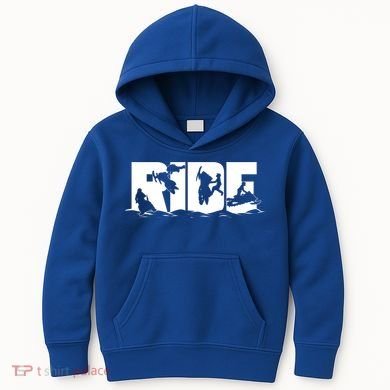 Snowmobile Ride Snowmobiling Winter Sport Gift Kids Hoodie