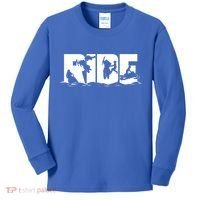 Snowmobile Ride Snowmobiling Winter Sport Gift Kids Long Sleeve Shirt thumb 0