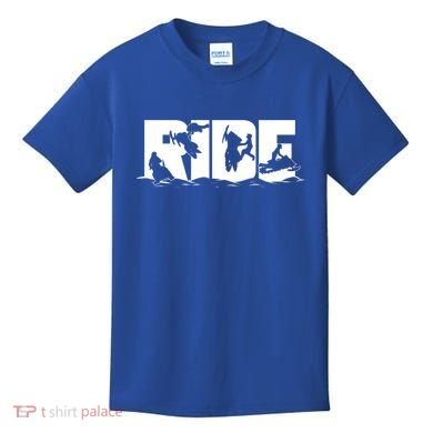 Snowmobile Ride Snowmobiling Winter Sport Gift Kids T-Shirt