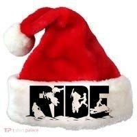 Snowmobile Ride Snowmobiling Winter Sport Gift Santa Hat thumb 0