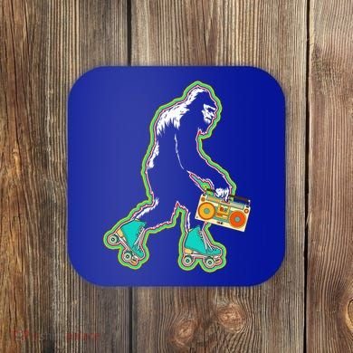 Sasquatch Roller Skater Bigfoot Skate Vintage Roller Skating Gift Coaster