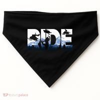 Snowmobile Ride Snow Mountain Snowmobiling Winter Sport USA-Made Doggie Bandana thumb 0