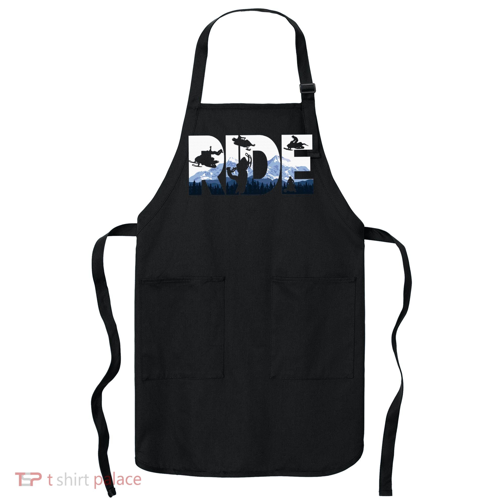 Snowmobile Ride Snow Mountain Snowmobiling Winter Sport Apron