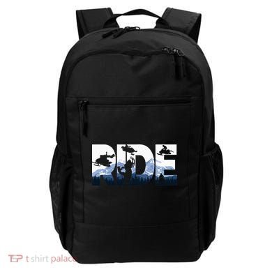 Snowmobile Ride Snow Mountain Snowmobiling Winter Sport Backpack